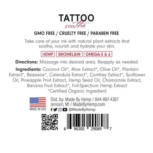 Made By Hemp – Soothing CBD Tattoo Care Balm