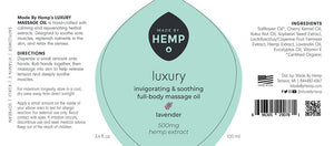 Made By Hemp – Luxury CBD Massage Oil